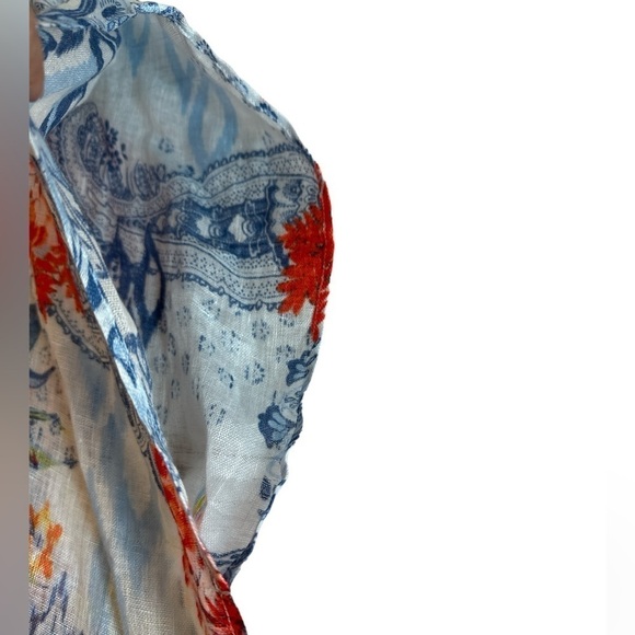 Chico’s Ikat Floral Ruana Wrap S /M - Picture 8 of 10